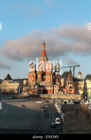 Kuppel der St Basils Kathedrale auf dem Roten Platz in Moskau Stockfoto