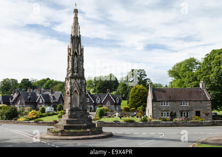 Ilam Kreuz, Peak District National Park, Staffordshire Stockfoto