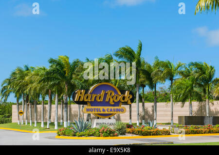 Osten, Punta Cana, Bavaro, Dominikanische Republik, Hard Rock Hotel Stockfoto