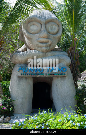 Dominikanische Republik, Osten, Punta Cana, Bavaro, Taino-Museum Stockfoto