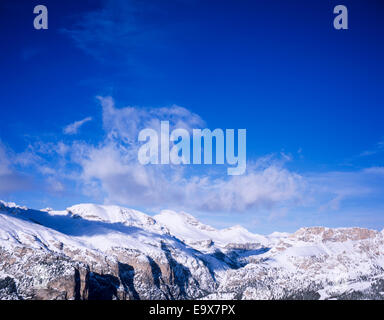 Felswand Monte De Stevia über das Langental-Langental-Wolkenstein Dolomiten Italien Stockfoto