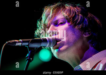 Mailand Italien. 2. November 2014. Der amerikanische Musiker THURSTON MOORE und seine Band führt live im Music Club Alcatraz während "The Best Day Tour 2014" Stockfoto