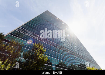 Gebäude der Vereinten Nationen, New York City, New York, Vereinigte Staaten von Amerika Stockfoto