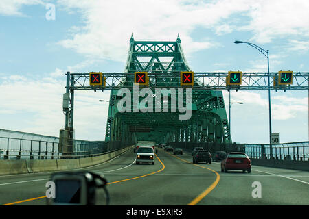 Montreal, Quebec-Kanada, Victoria Brücke Stockfoto