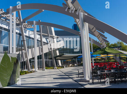 Außenansicht des Googles Googleplex Corporate Headquarter. Stockfoto