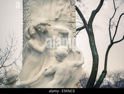 Detail der Johann Strauss-Statue in Wien Stockfoto