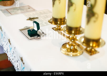 Details der Hochzeit. Stockfoto