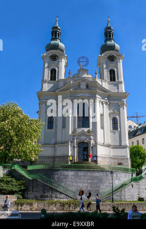 Kirche St. Maria Magdalena Karlovy Vary Tschechien Stockfoto
