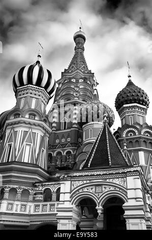 Basilius Kathedrale bunten Kuppeln auf dem Roten Platz in Moskau, Russland. Stockfoto