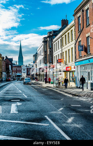 Salisbury, Wiltshire, UK. 4. November 2014. UK-Wetter. Herrliches Wetter in Salisbury nach einem kalten frostigen start Credit: Paul Chambers/Alamy Live News Stockfoto