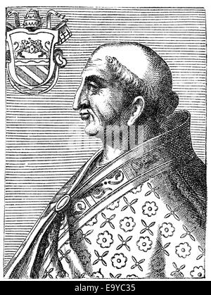 Papst Gregory II oder Gregorius II, geboren Gregorius Sabellus, Papst Gregor II. Savelli, Stockfoto