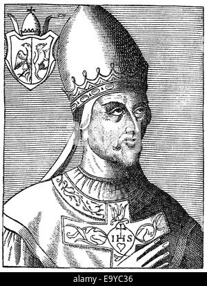 Papst Gregor III oder Gregorius III, Papst Gregor III. Stockfoto