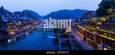 Die antike Stadt Fenghuang in Hunan Stockfoto