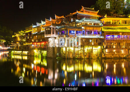 Die antike Stadt Fenghuang in Hunan Stockfoto