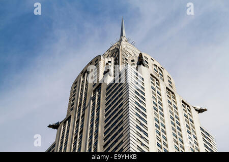 Stahl Wasserspeier, Darstellung von American Eagles, das Chrysler Building, New York City, New York, Vereinigte Staaten von Amerika Stockfoto