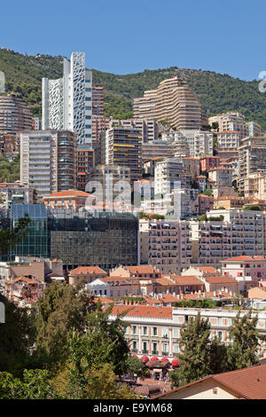 ´ Hochhäuser, Fürstentum Monaco, Cote Azur Stockfoto