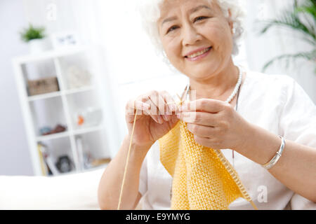 Porträt von senior Frau Stockfoto