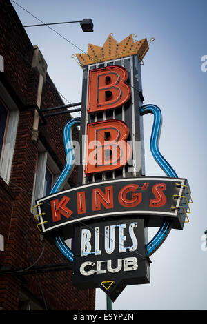 Beale Street in Memphis Tennessee Stockfoto