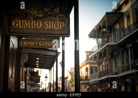 Gumbo Shop. French Quarter. New Orleans, Louisiana Stockfoto