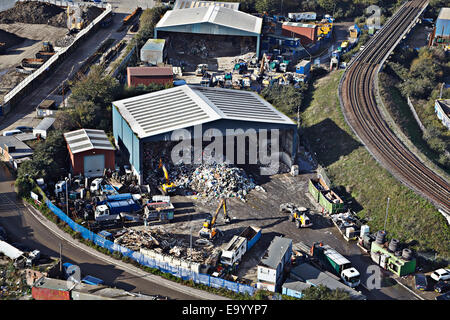 Docklands Abfall recycling-Zentrum Stockfoto