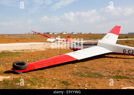 Segelflugzeuge der Zypern Segelflug Gruppe mit Sitz in Mammari, Cypern. Stockfoto