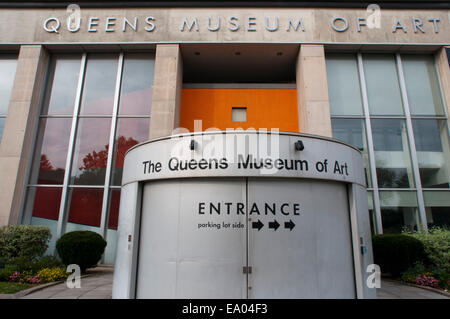 Die neu renovierten Queens Museum of Art, ehemals der New York City Pavillon bei der Weltausstellung 1939 und 1954. Queens Museum Stockfoto