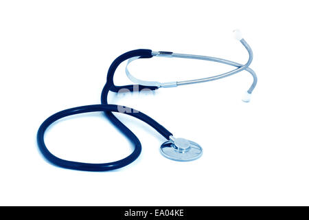 isolierte Stethoskop in blaue Tönung Stockfoto