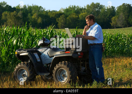 Steve, Ag, Landwirtschaft, Bauernhof, Landwirtschaft, Landwirt, Ruhe Stockfoto