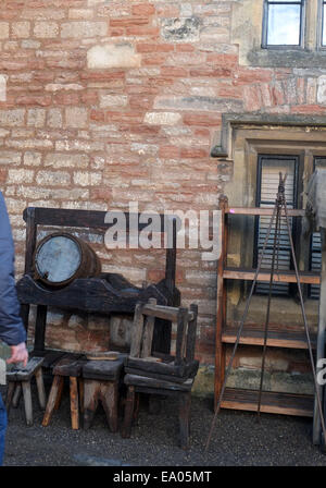 Props für die 2016 film The Hollow Crown, bereit für ein shooting, 19. Oktober 2014 Tage Stockfoto