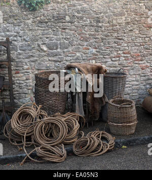 Props für die 2016 film The Hollow Crown, bereit für ein shooting, 19. Oktober 2014 Tage Stockfoto