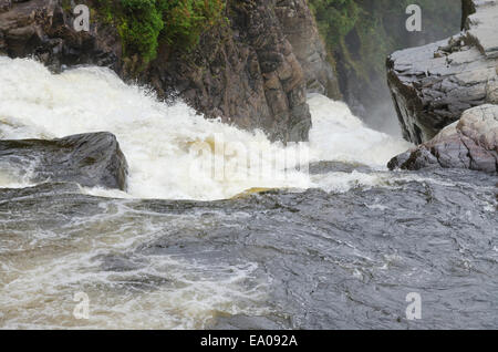 Schluchten und Wasserfälle von Ste Anne de Beaupre, Quebec. Stockfoto