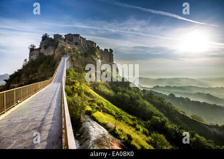 Blick auf die alte Stadt Bagnoregio Stockfoto