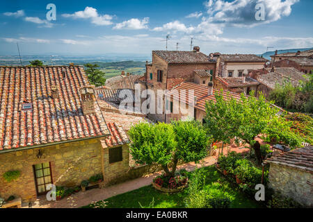 Vintage Stadt in der Toskana, Italien Stockfoto