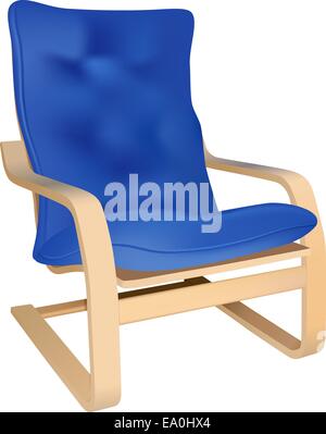 Vektor-Sessel isoliert auf weißem Hintergrund Stock Vektor