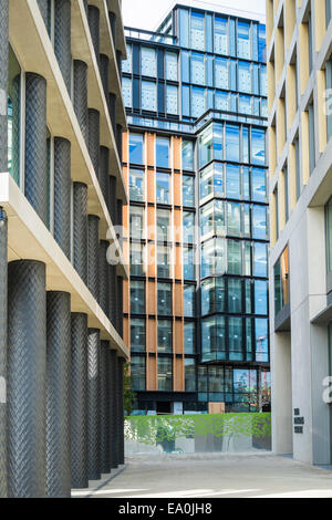 Eins, zwei & fünf Pancras Square Kings Cross - London Stockfoto