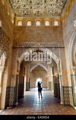 Alhambra, Sala de los Reyes / Halle der Könige, oder Justice Hall, Granada, Andalusien, Spanien Stockfoto