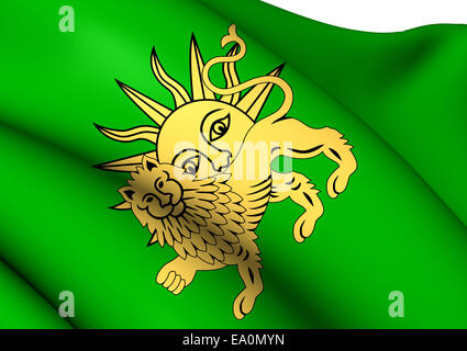 Flagge der Safavid Dynastie Stockfoto