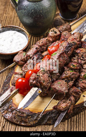 Gegrilltes Lamm-kebab Stockfoto