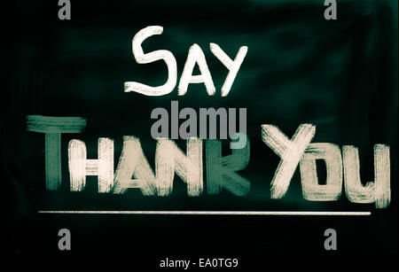 Konzept, handschriftlich mit Kreide - Farbbild Stockfoto