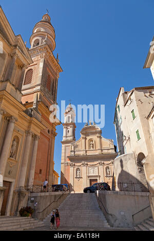 Kirche "St-Michel-Archange', Menton, ´ Cote Azur, Frankreich Stockfoto