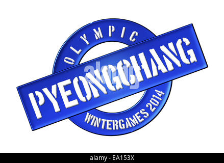 Olympische Wintergames 2014 Pyeongchang Stockfoto