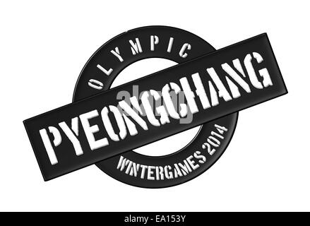 Olympische Wintergames 2014 Pyeongchang Stockfoto