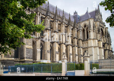 Kathedrale Notre-Dame in Reims, Frankreich Stockfoto