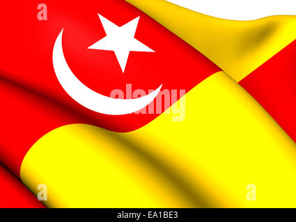 Flagge von Selangor Stockfoto