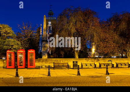 Frühen Morgenstunden Northampton Town Centre, Stockfoto