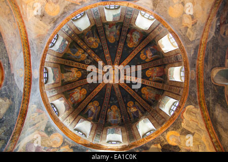 Kuppel des Parecclesion der Chora-Kirche in Istanbul, Türkei. Stockfoto