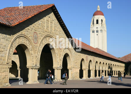 Haupteingang der Stanford University in Palo Alto, Kalifornien, USA Stockfoto