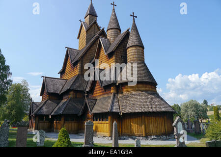 Tveitanbakkane-Stabkirche in Norwegen Stockfoto