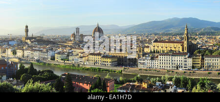 Florenz-Sonnenuntergang Stockfoto