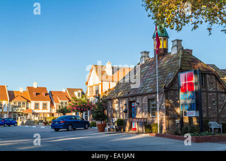 Motel in Solvang Kalifornien in der Nähe von San Luis Obispo California widmete eine ganze Stadt für den Tourismus. Stockfoto